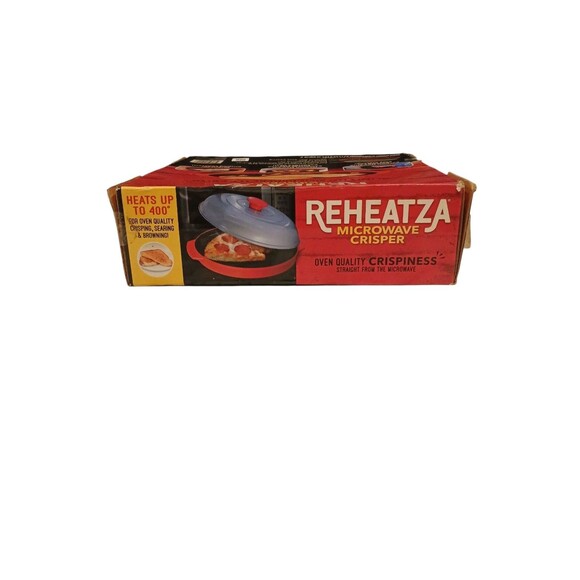 Reheatza Mircowave Hotpan Crisper AS SEEN ON TV  Pizza Fries Easy Clean Safe NIB - Picture 4 of 6